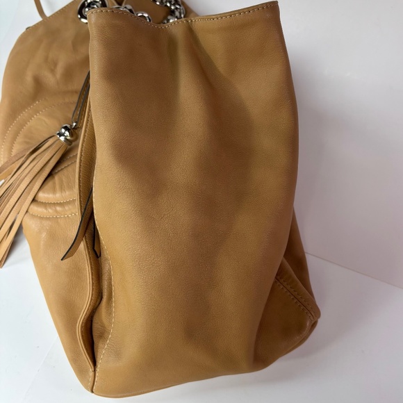 Valentino by Mario Valentino Shoulder Bag/Tote (Spa) w/Tassel - Picture 5 of 11